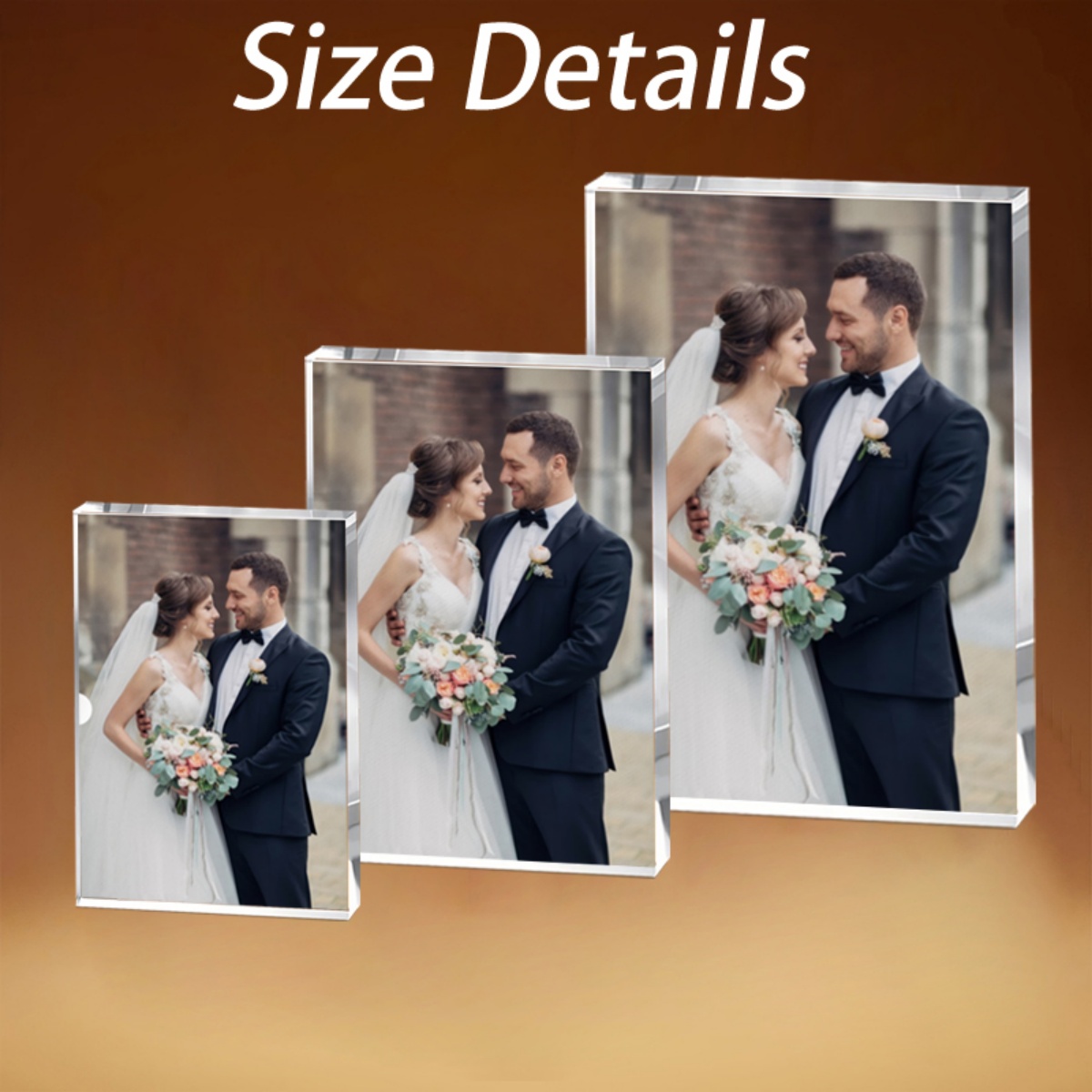 Photo Acrylic Block - 1 Personalized Acrylic Photo Block —