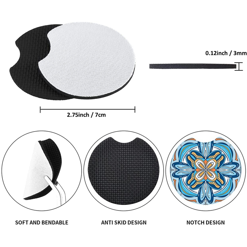 Coaster Sublimation Blank - Sublimation Blanks Products Sublimation Car Cup