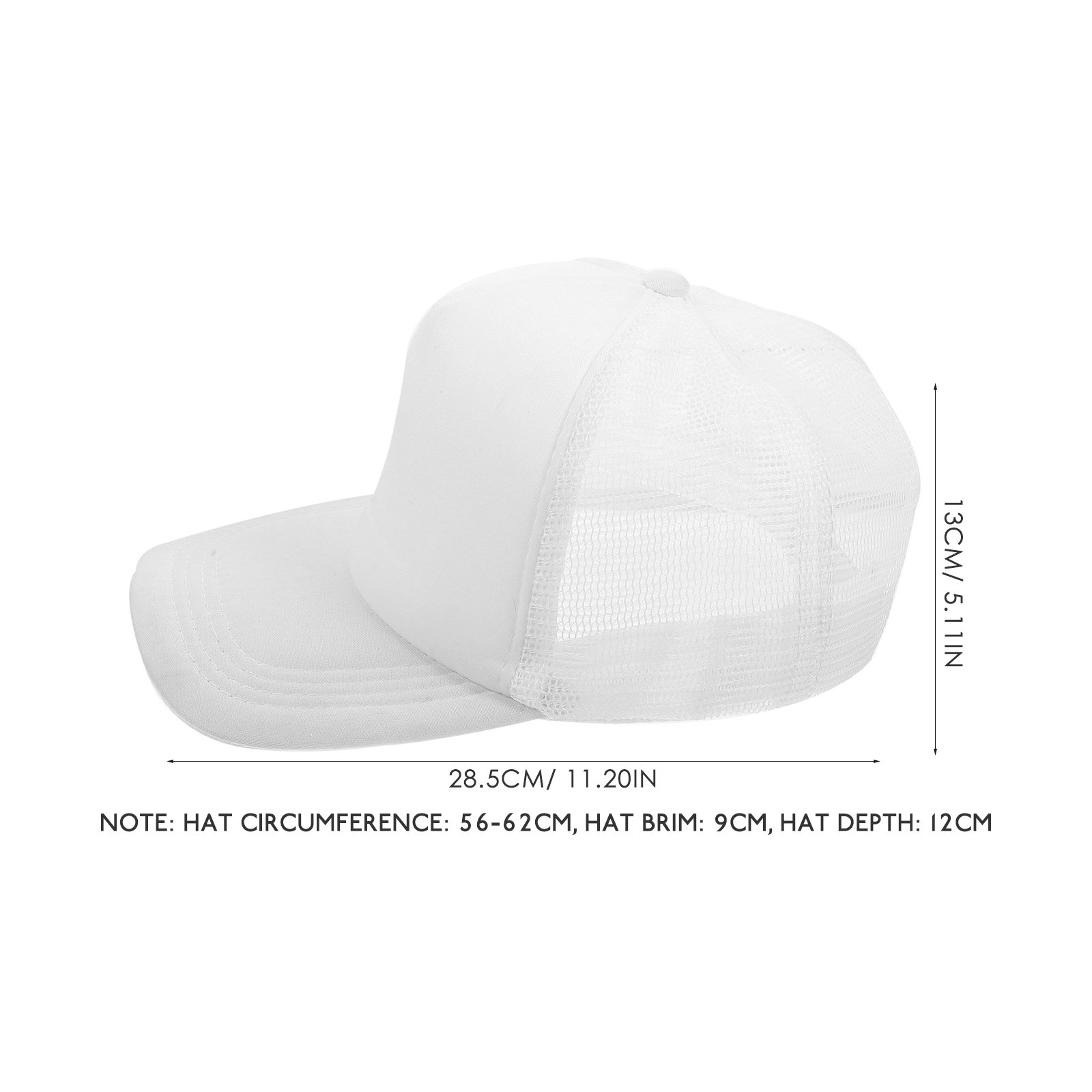 10Pcs Blank Mesh Baseball Hat  - Hat Sublimation Blank ulasan dan harga