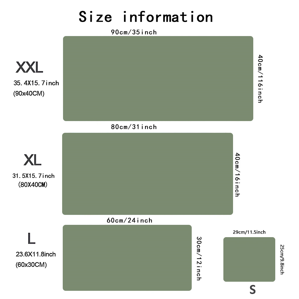 Solid green gaming mousepad la - Mouse Pad Blank Sublimation ulasan dan harga