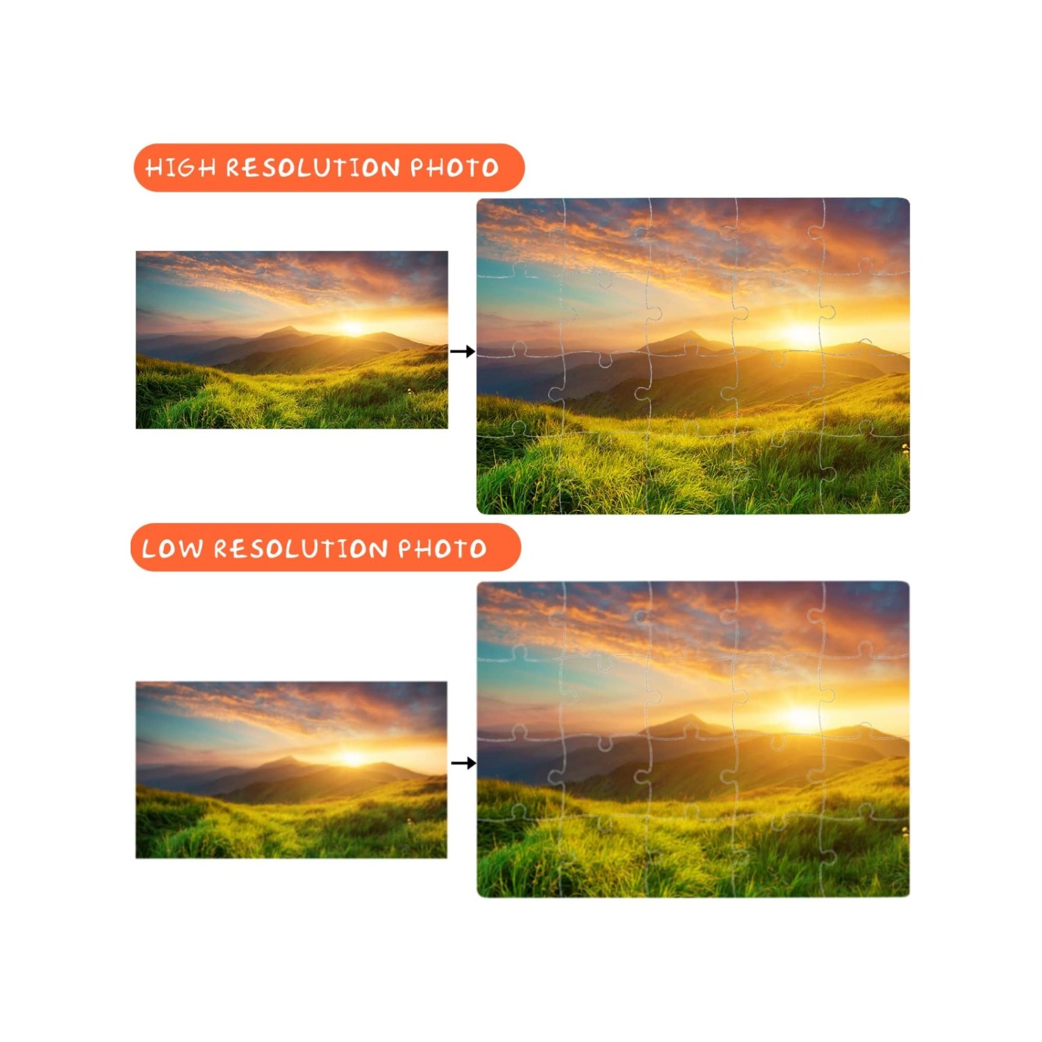 6pcs Blank Sublimation Puzzles - Puzzle Blank White ulasan dan harga