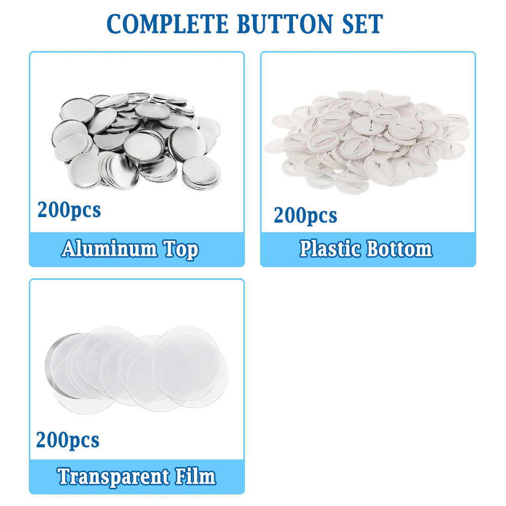 200pcs DIY Round Badge Making  - Button Badge Blank ulasan dan harga