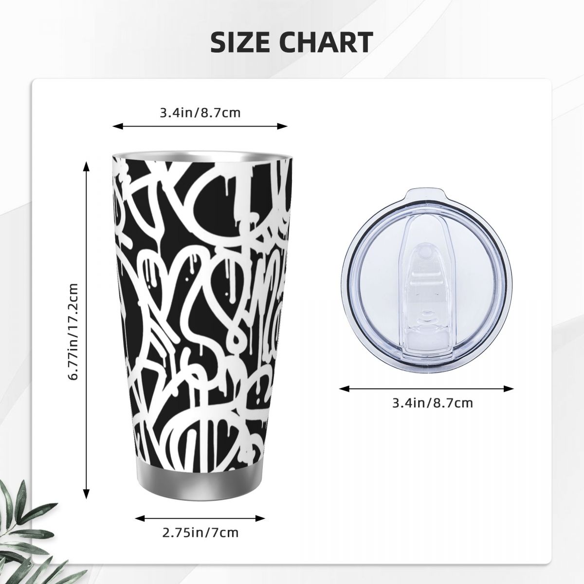 1pc Stainless Steel Water Bott - Tumbler 20Oz White ulasan dan harga