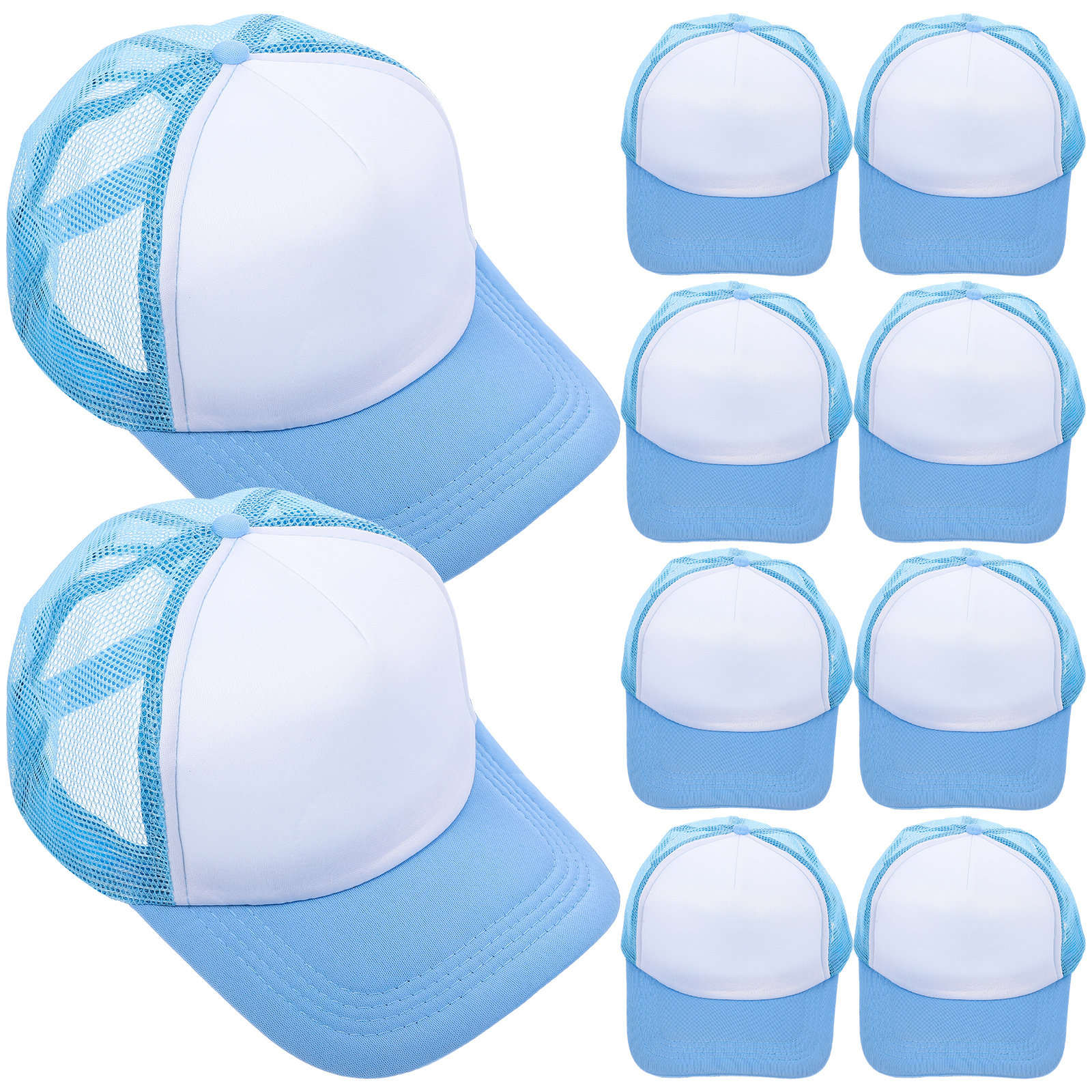 10Pcs Blank Baseball Hats Mesh - Hat Sublimation Blank ulasan dan harga