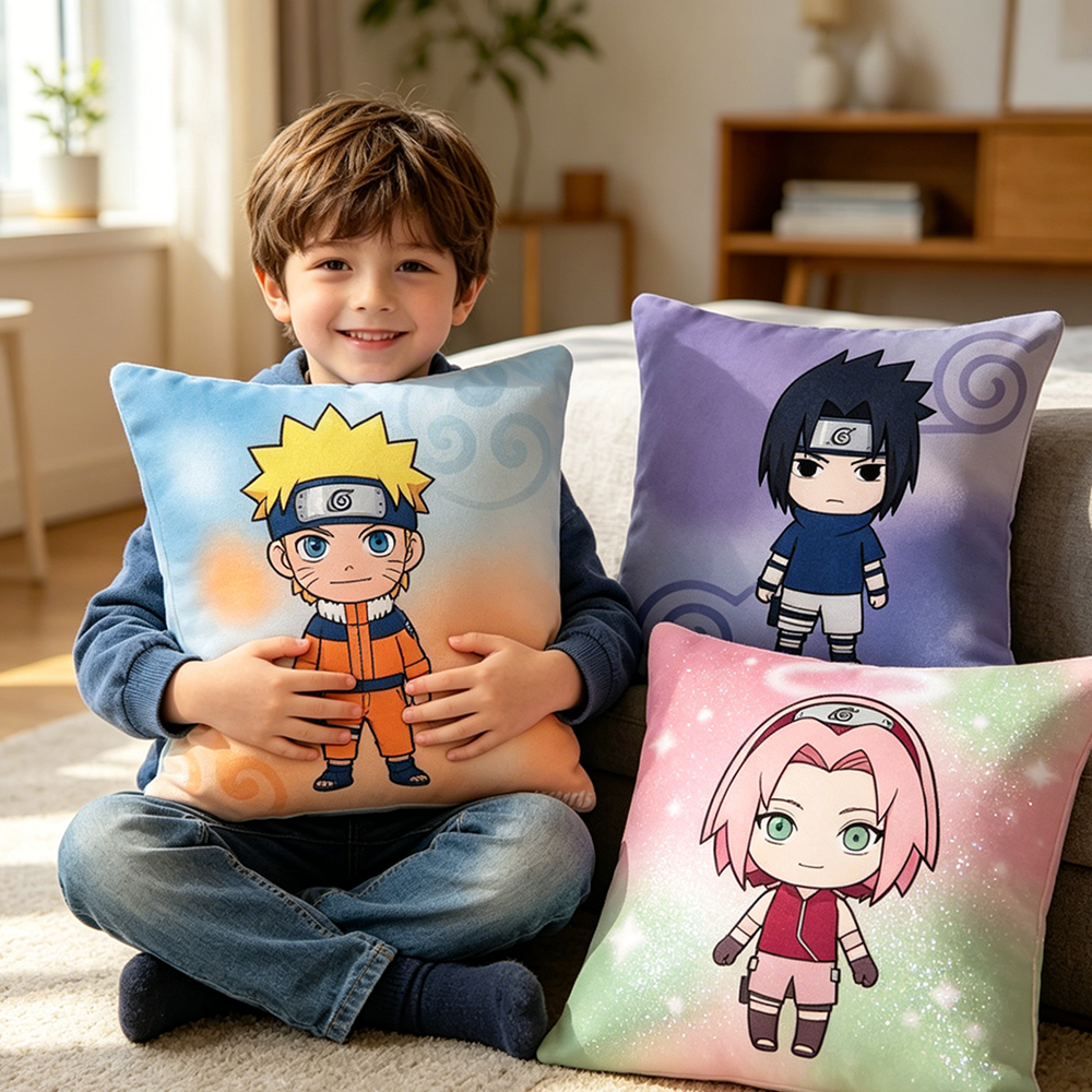 Uzumaki Naruto Fashion Decor T - Pillow Cover Sublimation ulasan dan harga