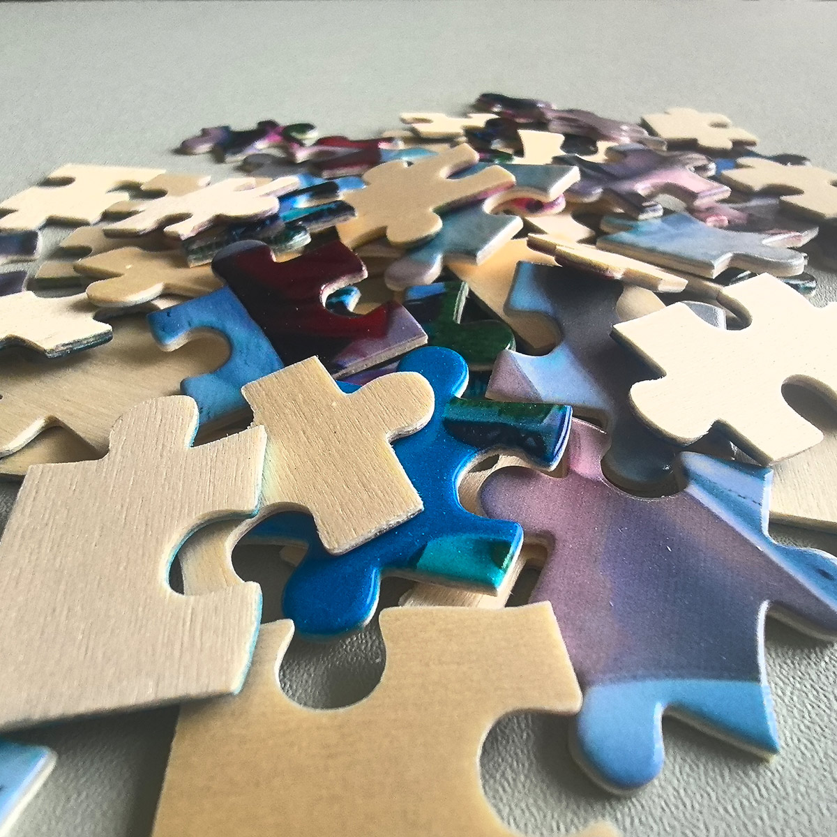DIY custom puzzle pieces custo - Puzzle Blank White ulasan dan harga