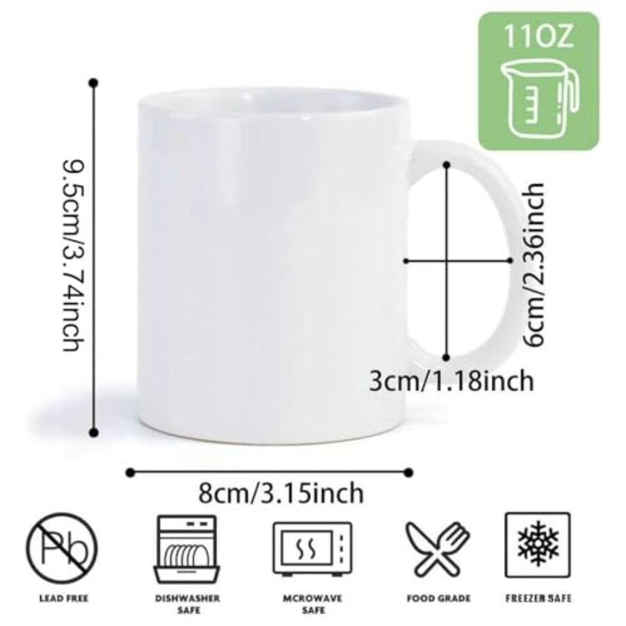 36pcs Sublimation Mugs 11oz Wh - Sublimation Mug White ulasan dan harga