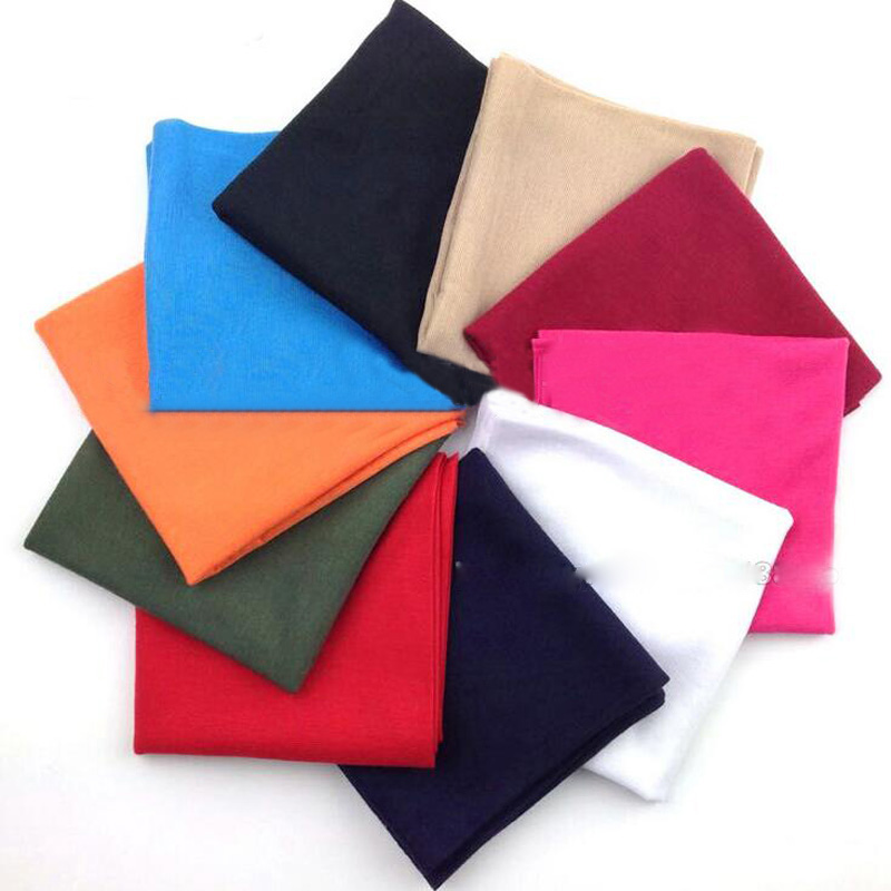 Solid Bandana Scarf Headband F - Bandana Blank White ulasan dan harga