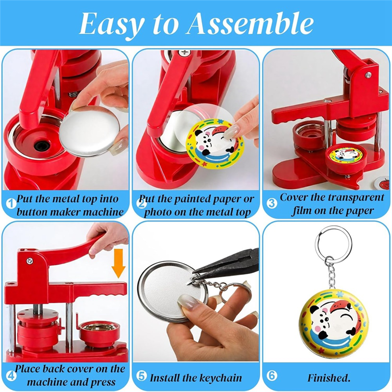 JHD Keychain Supplies 100-Pack - Button Badge Blank ulasan dan harga