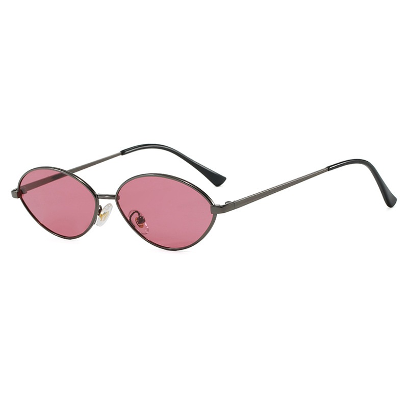 Retro Cat eye Woman Sunglasses - Metal Photo Panel ulasan dan harga