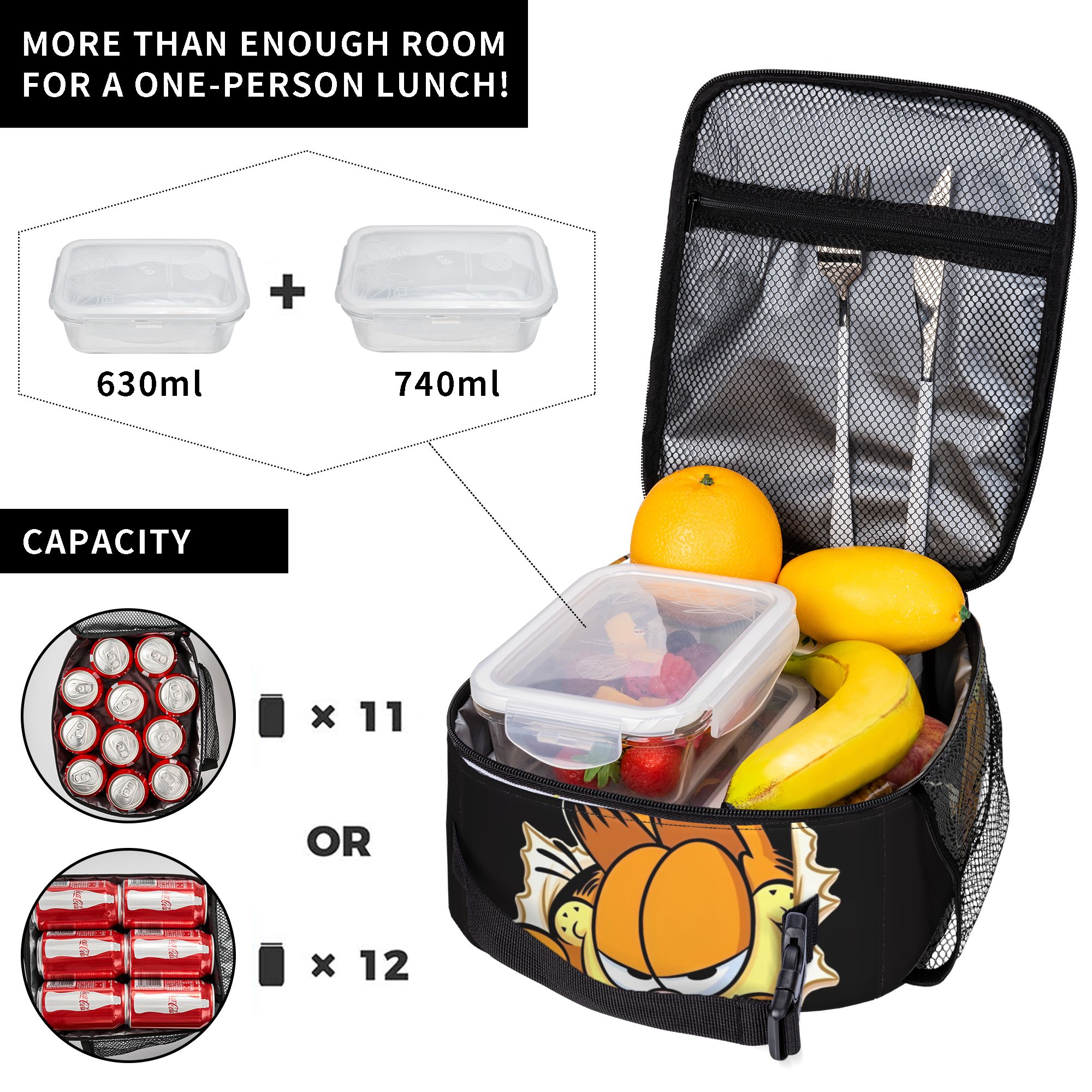 Garfielded Insulated Lunch Bag - Tote Bag Sublimation ulasan dan harga