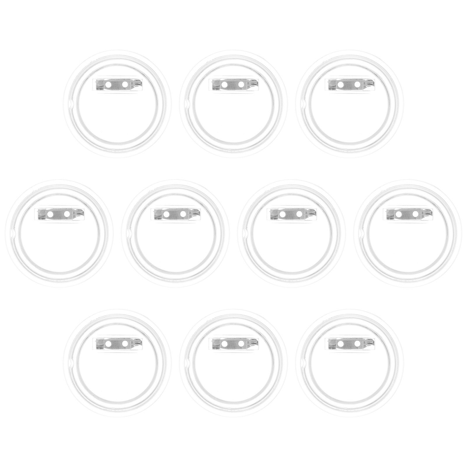 10Pcs Photo Badge Acrylic Meta - Button Badge Blank ulasan dan harga